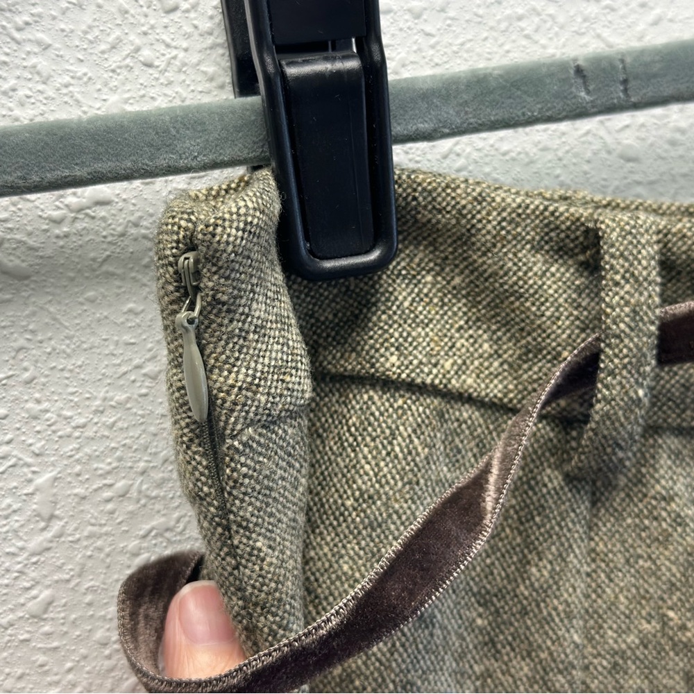 J. Crew 100% Wool Brown A-Line Skirt - Picture 8 of 12